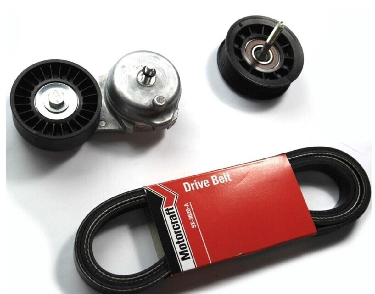 Genuine Ford Drive Belt Kit Inc Belt Idler And Tensioner BF FG XR6 & XR6 Turbo