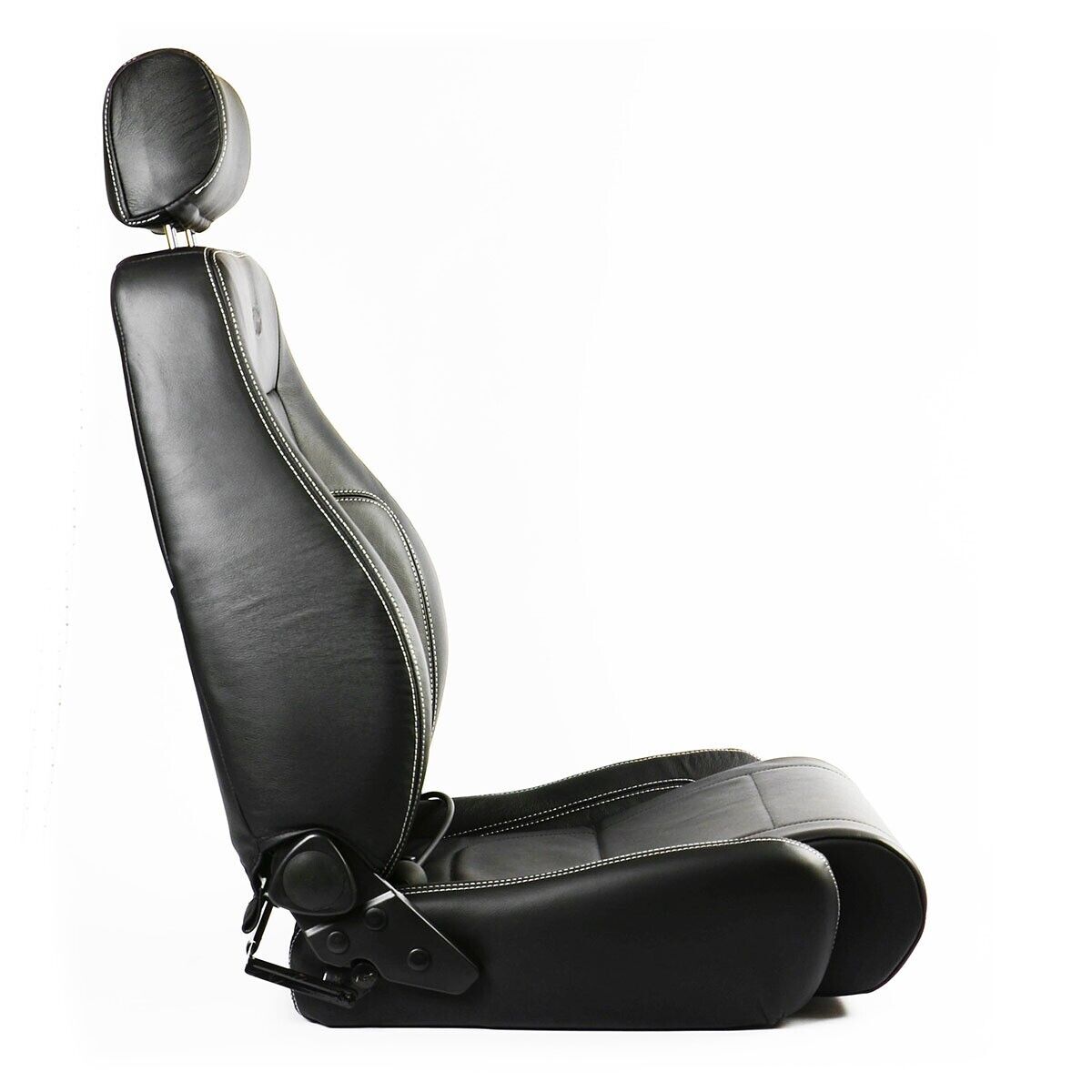 SAAS Trax 4X4 Seat (1) With Rails Premium Black Leather ADR Compliant