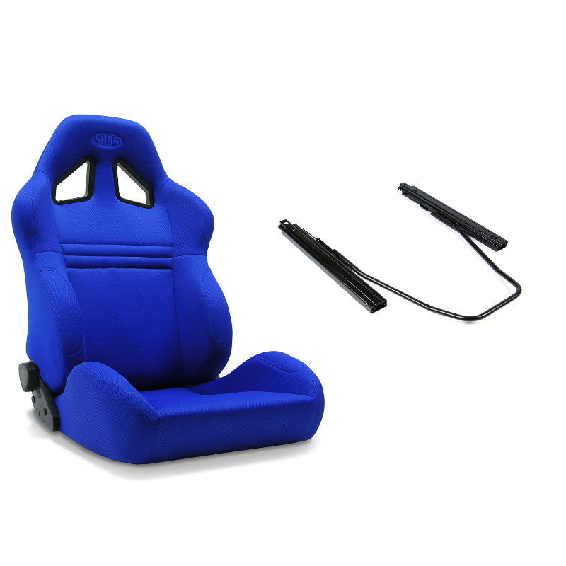 SAAS Kombat Seat (1) With Rails Dual Recline Blue ADR Compliant