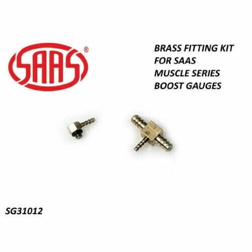 SAAS Muscle Series Boost Gauge Vacuum Line Brass Fitting Kit SG31012