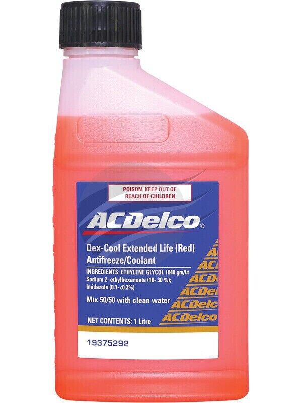 AC Delco Dex-Cool 1L Red Antifreeze Coolant (19375292)