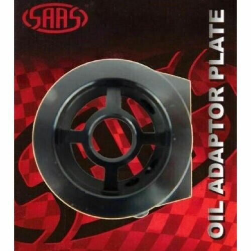 SAAS Black Oil Adaptor Sandwich Plate for VN VP V6 Oil Pressure / Oil Temp