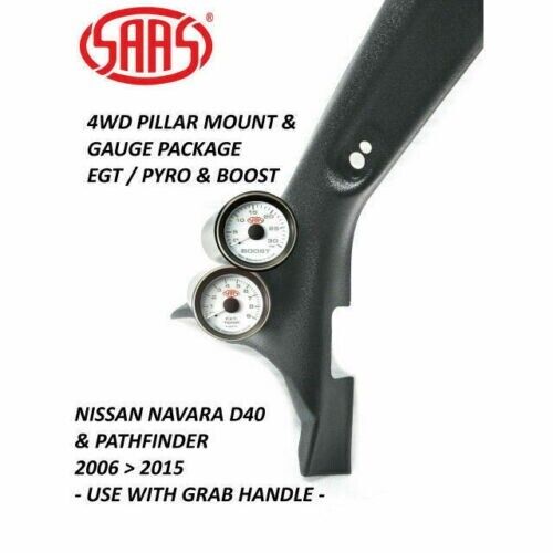 SAAS Pillar Pod Gauge Package for Nissan Pathfinder Grab HDL 2006>15 Boost & EGT