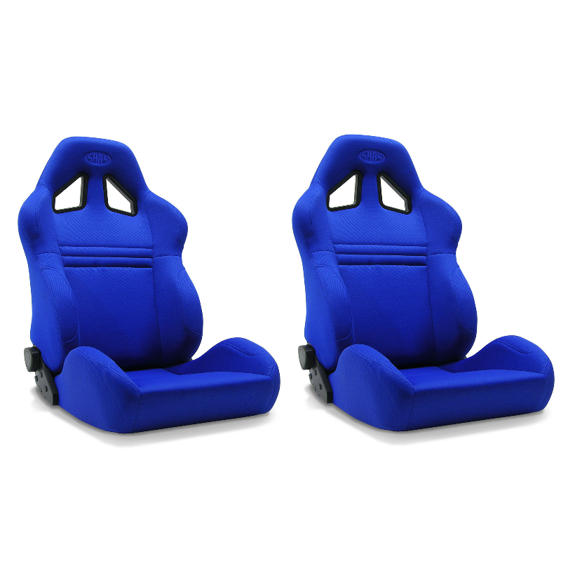 SAAS Kombat Seats (2) Dual Recline Blue ADR Compliant