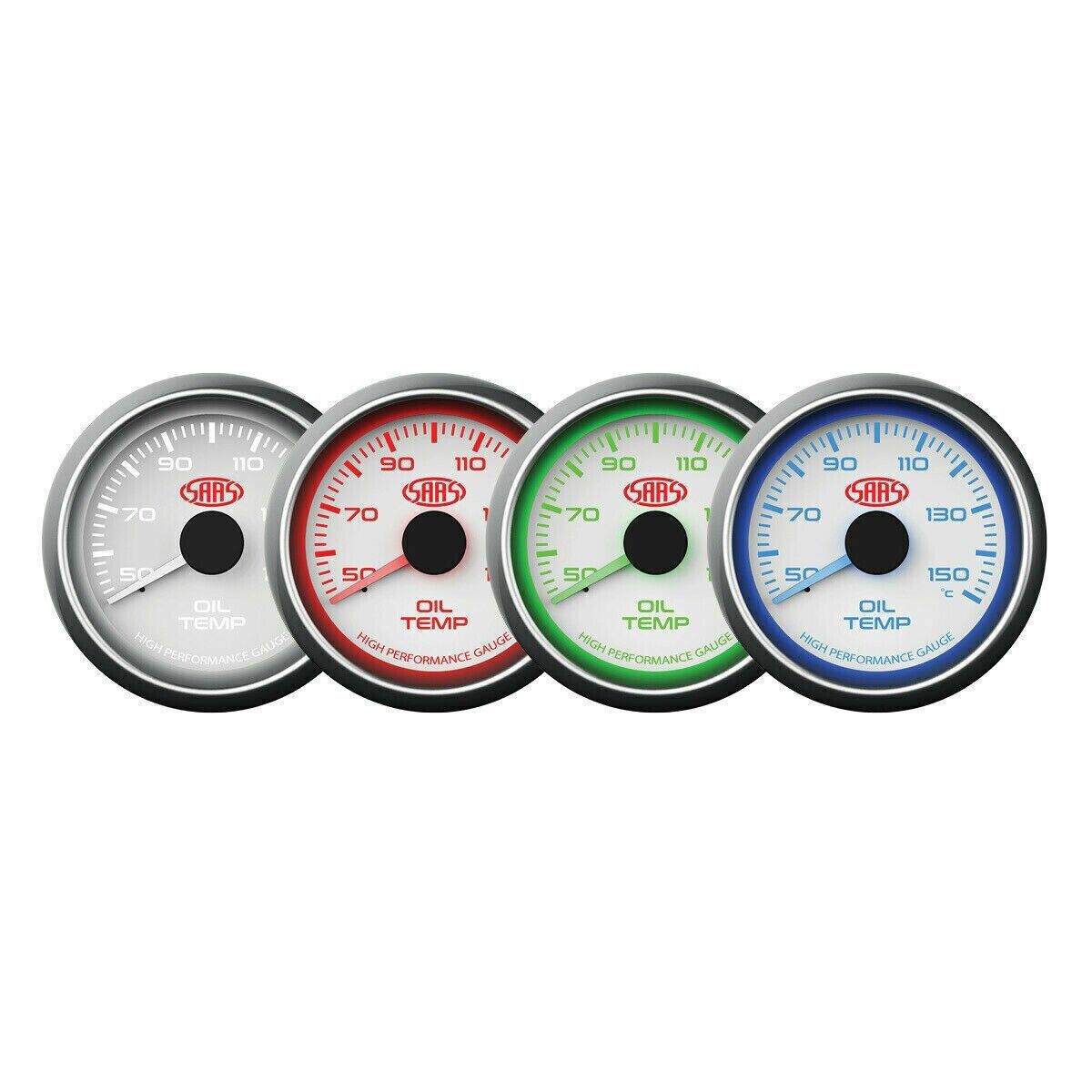 SAAS Gauge Dash Pod Oil Temp & Oil Pressure Gauges for BA BF Falcon XR6 Turbo F6