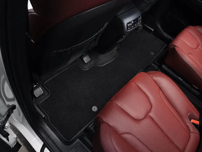 Genuine Hyundai Palisade 8 Seater Tailored Carpet Floor Mats Black Stitch