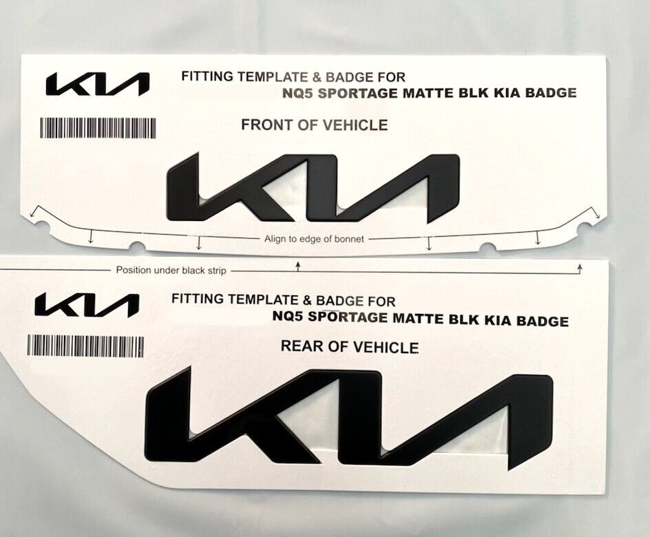 Genuine Blackout Badge Kit For Kia NQ5 Sportage Full Kit Front & Rear Set of 3