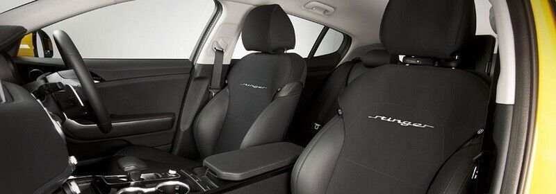 Genuine Kia Stinger Front Seat Covers With Stinger Logo 2018 - Onwards