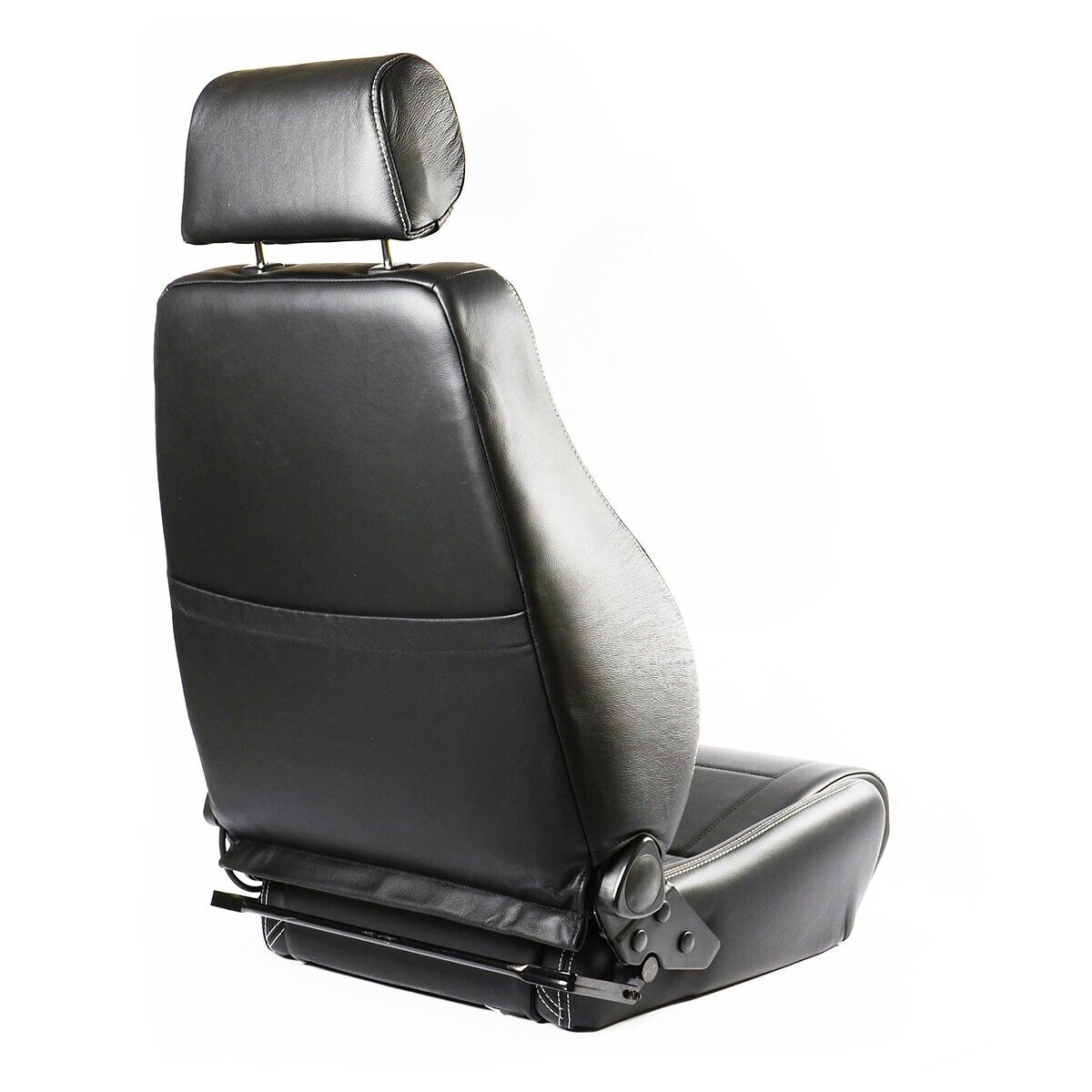 SAAS Trax 4X4 Seat (1) With Rails Premium Black Leather ADR Compliant