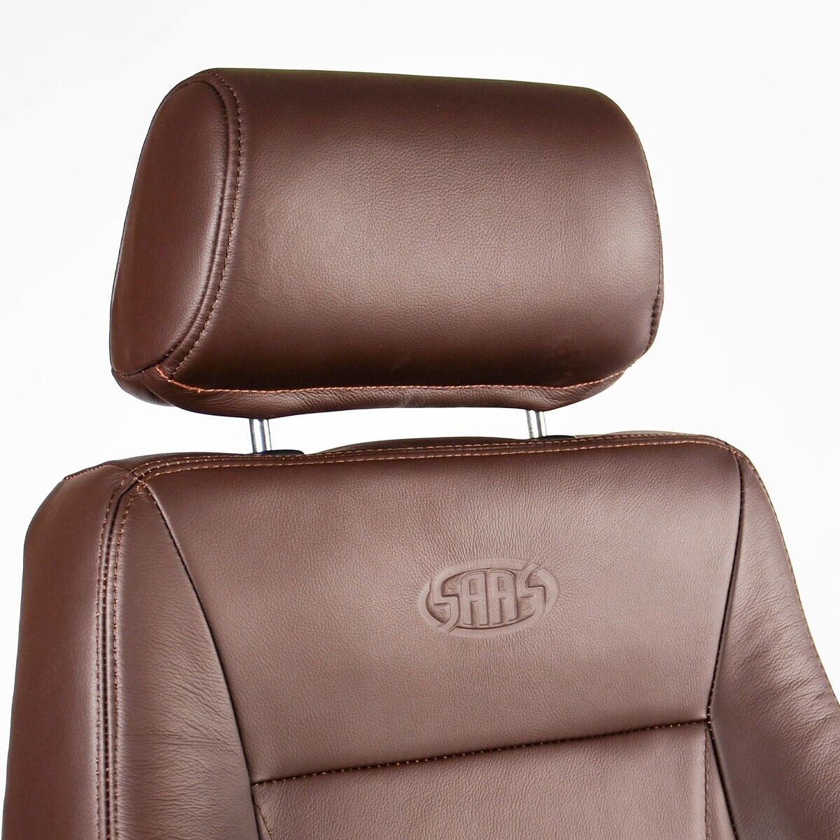 SAAS Trax 4X4 Seats (2) With Sliders Premium Brown Leather ADR Compliant