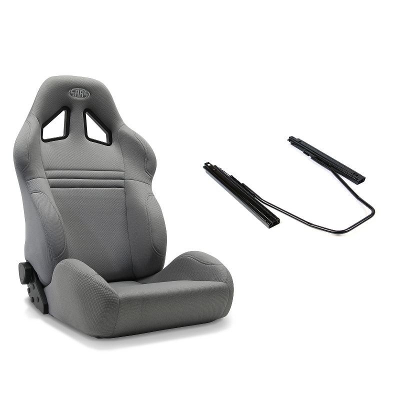 SAAS Kombat Seat (1) With Rails Dual Recline Charcoal ADR Compliant