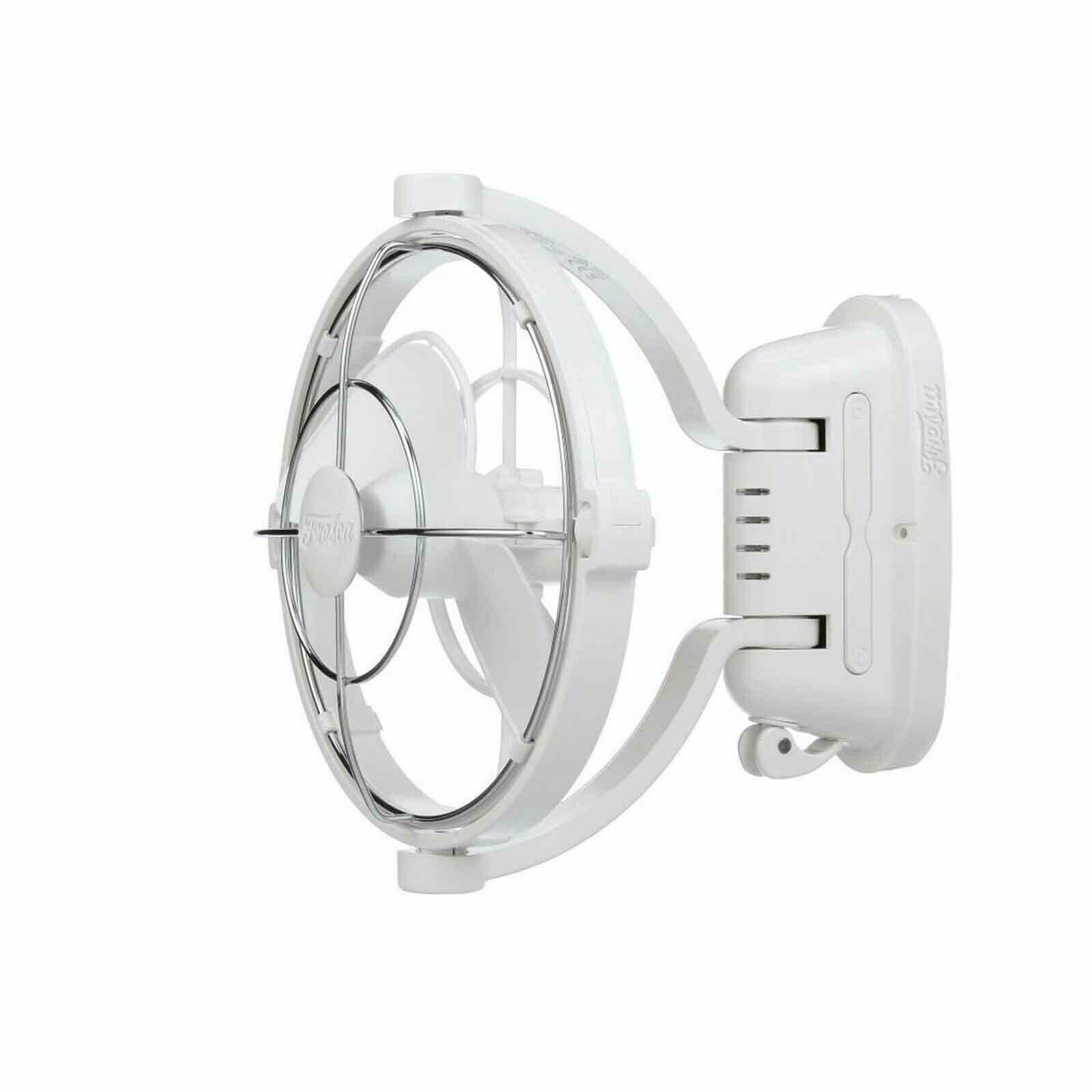 Fresca Fan 12v Or 24v Volt White Fresca AC Ultra Quiet 360° Directional Airflow