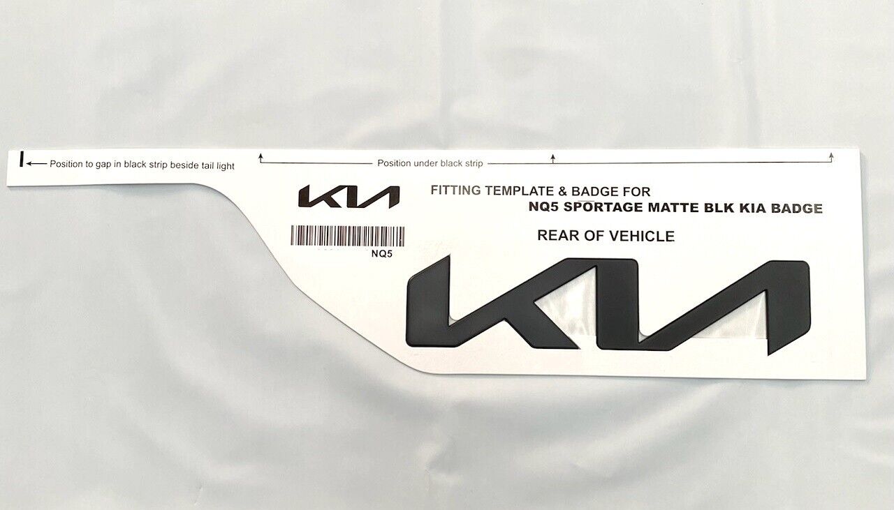 Genuine Blackout Badge Kit For Kia NQ5 Sportage Full Kit Front & Rear Set of 3
