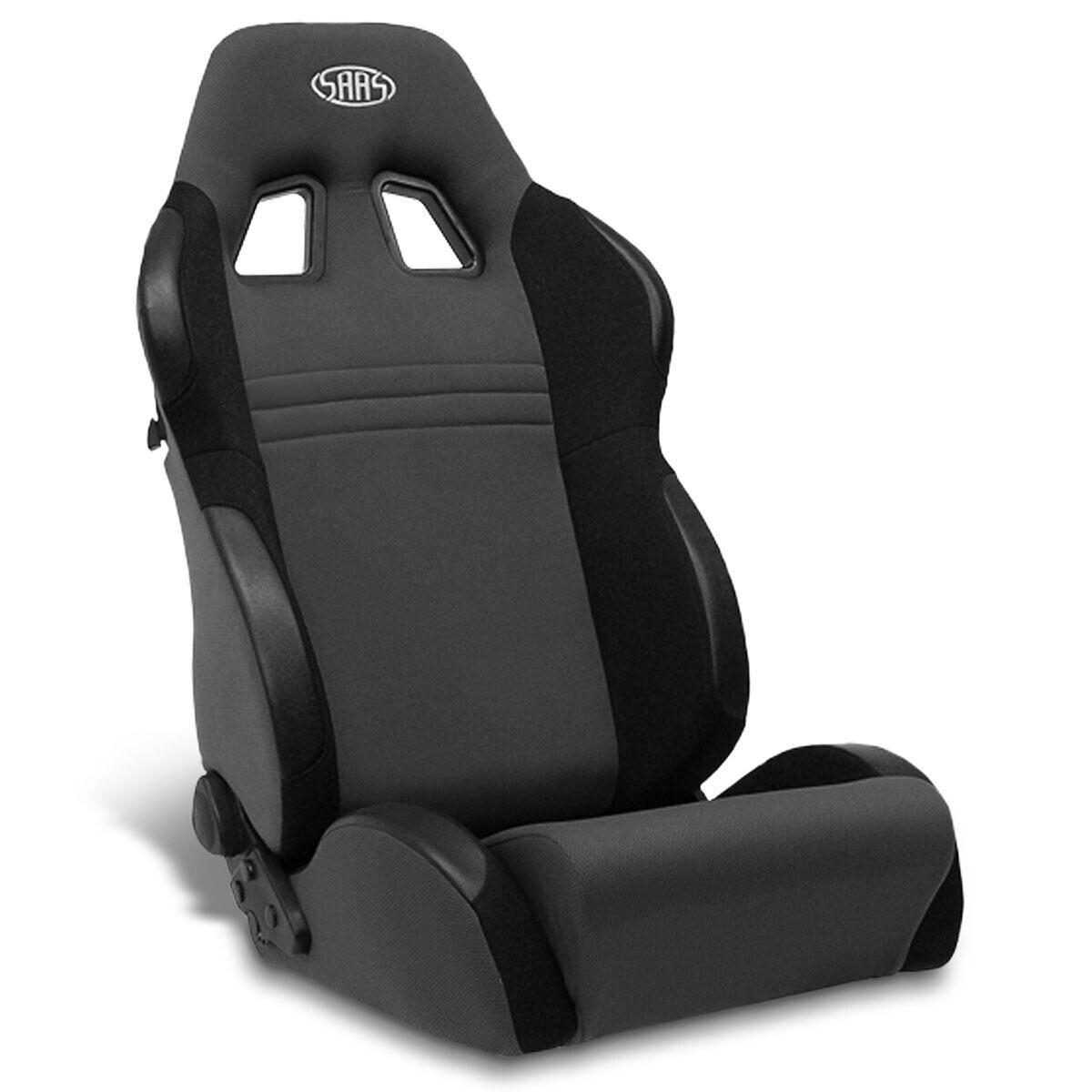 SAAS Vortek Seats (2) With Rails Dual Recline Black/Grey ADR Compliant