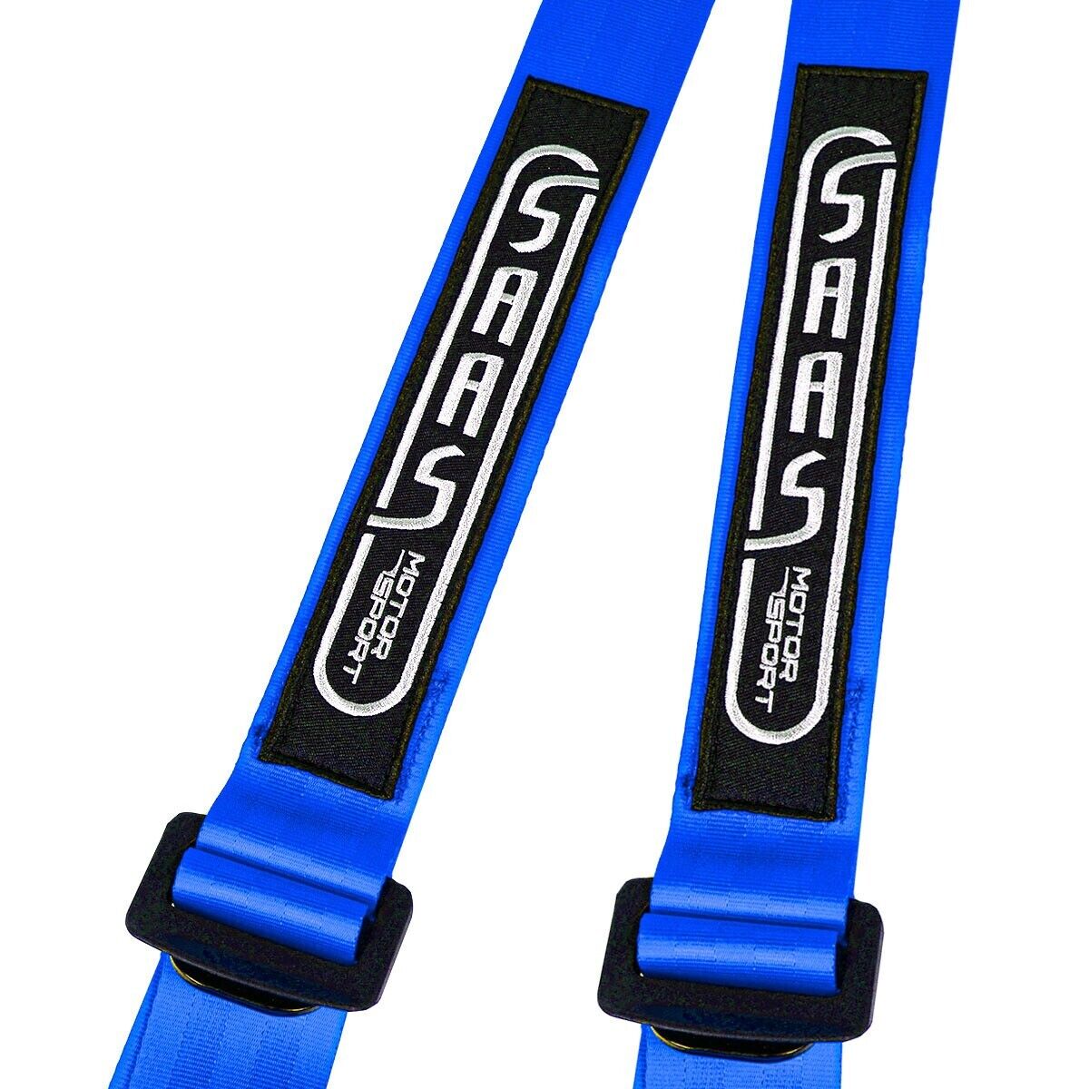 SAAS Racing Seatbelt Harness 4 Point Blue EC-R16 2" Inch S4302R16