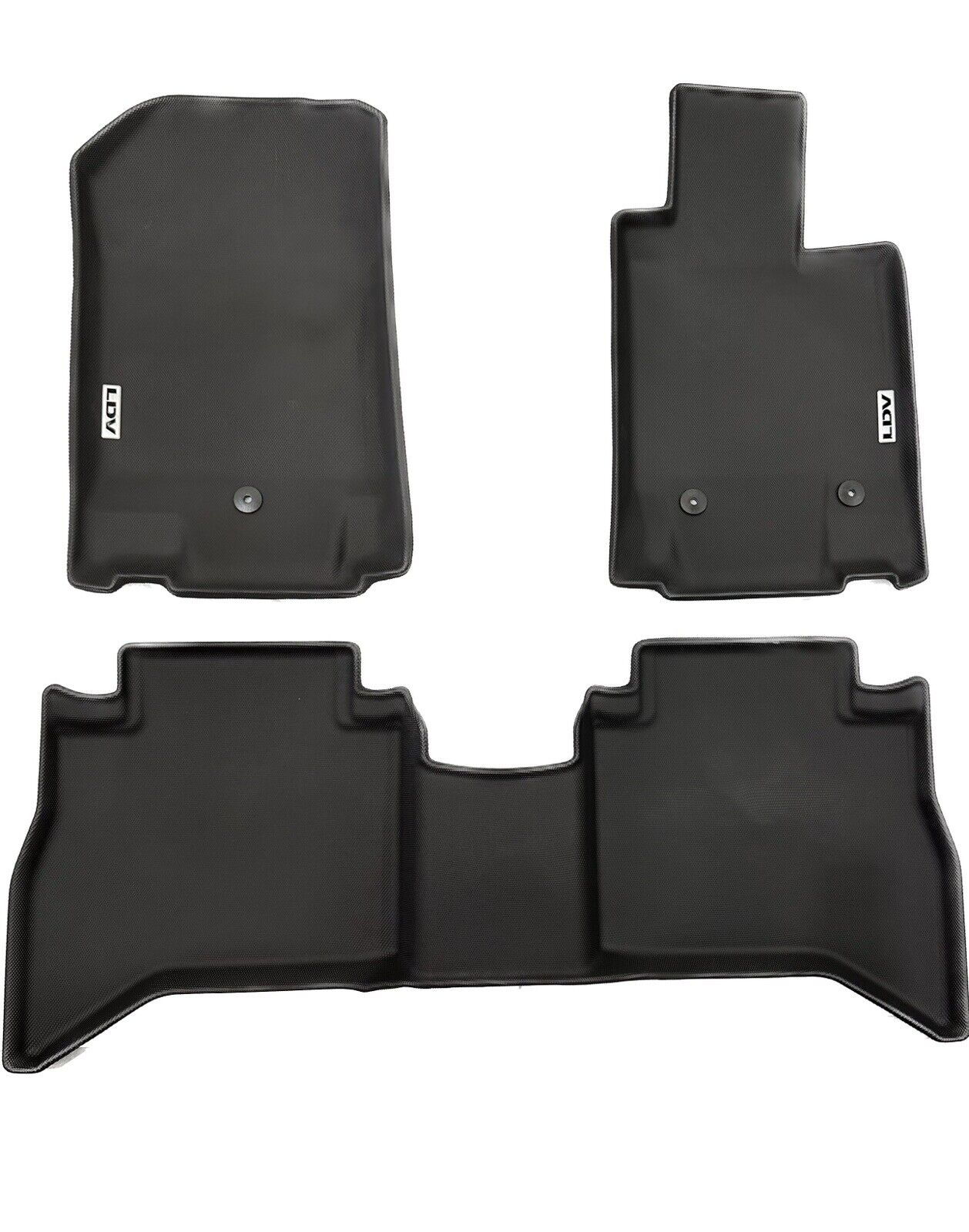 Genuine LDV T60 Max 2022-2023 All Weather High Side Rubber Mat Set Front & Rear