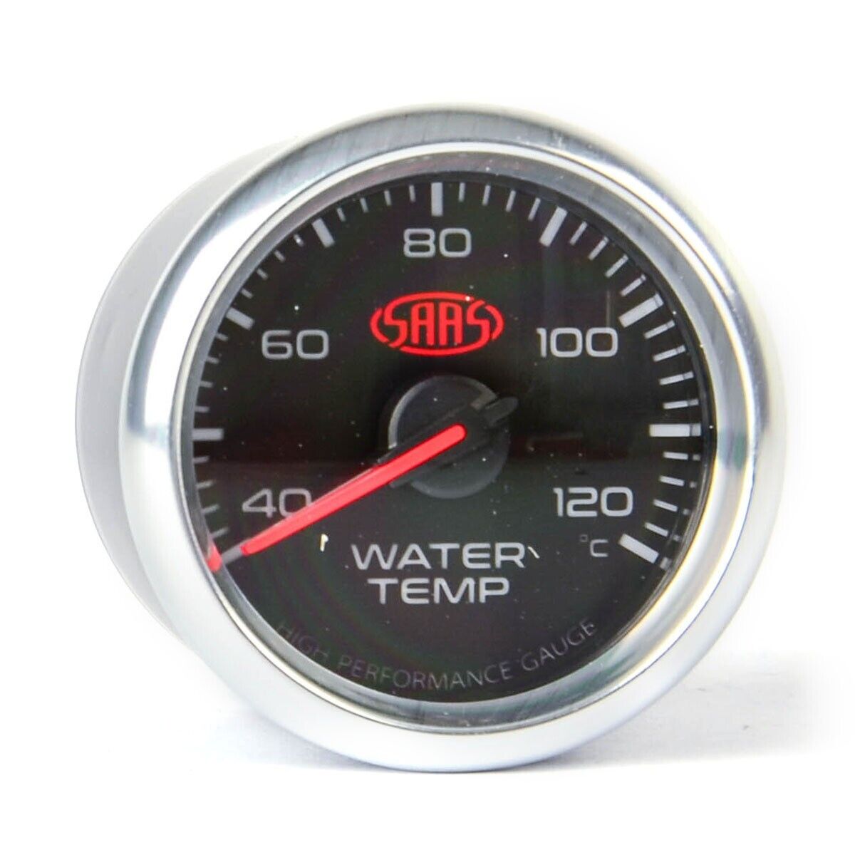 SAAS Water Temp Gauge 40°-120° 52mm Black Muscle Series 3