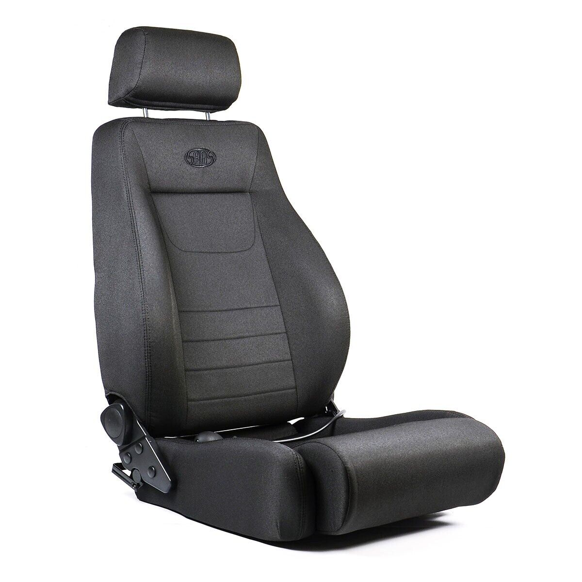 SAAS 4X4 Seats (2) With Sliders Black Cloth ADR Compliant