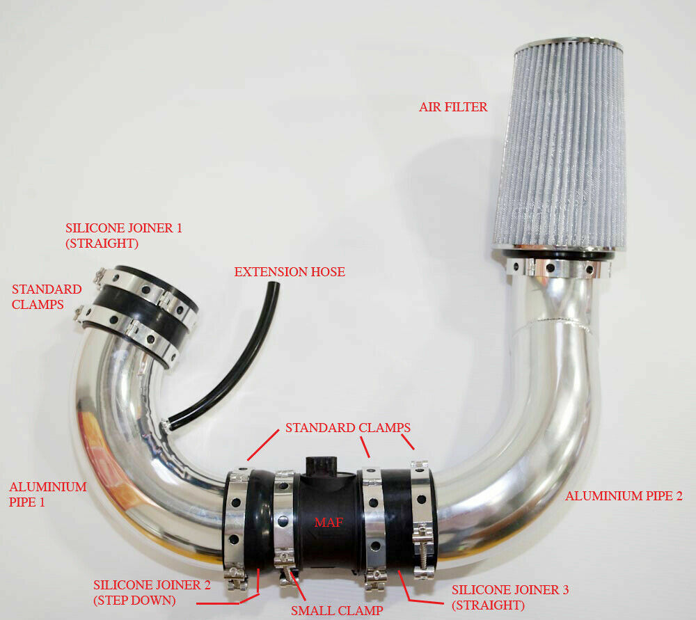 Cold Air Intake Kit for VF All Models SS SSV HSV GEN-F/F2 6.0 6.2L LS2 Black
