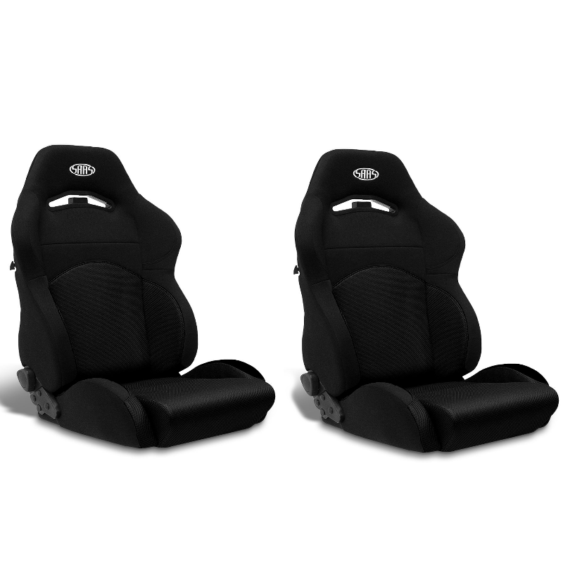 SAAS GT Seats (2) Dual Recline Black/Black ADR Compliant