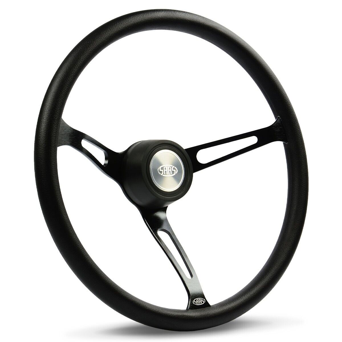 SAAS Deep Dish Steering Wheel Kit Including Deep Dish Horn Button Poly 15"