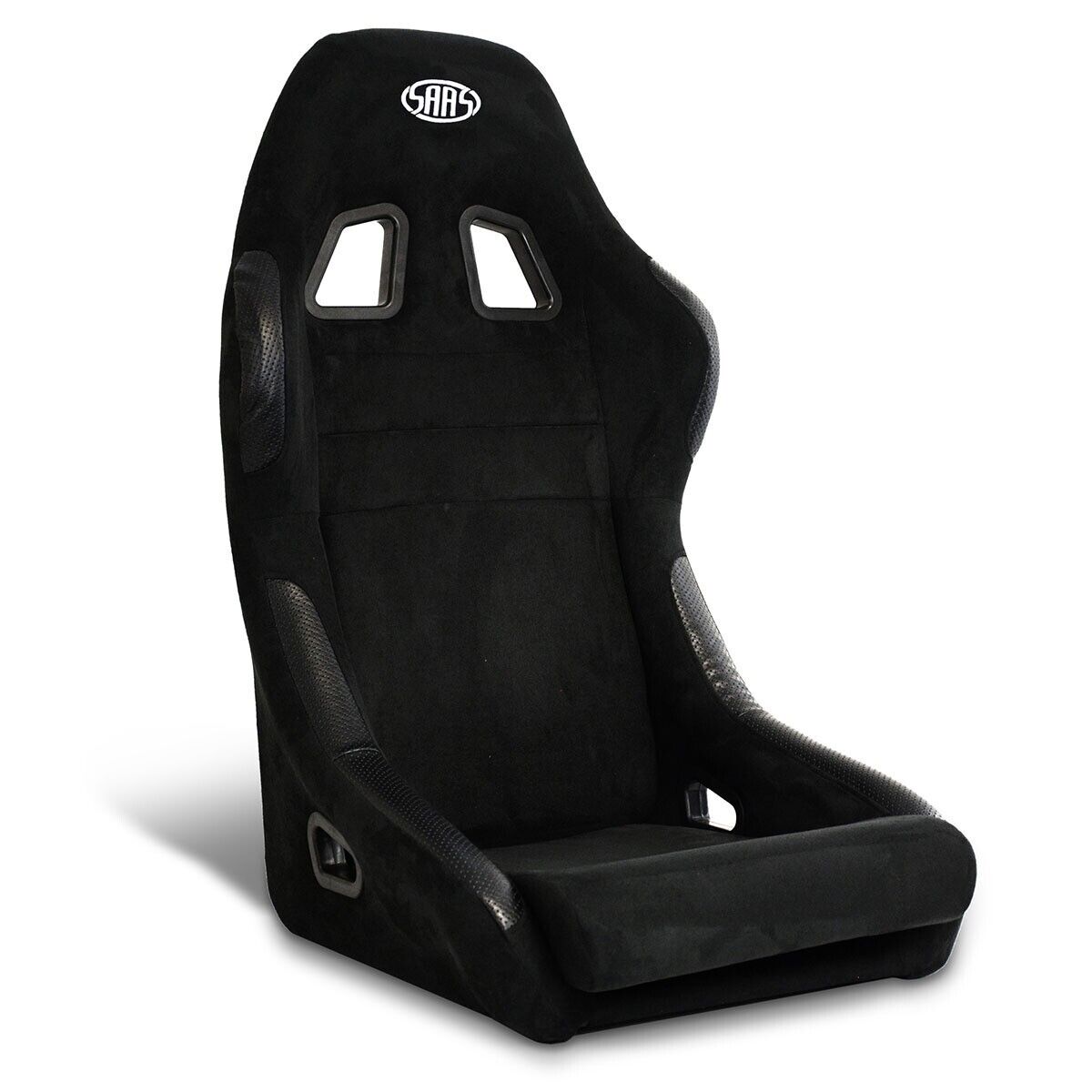 SAAS Seats (2) Fixed Back Mach II Black Suede ADR Compliant