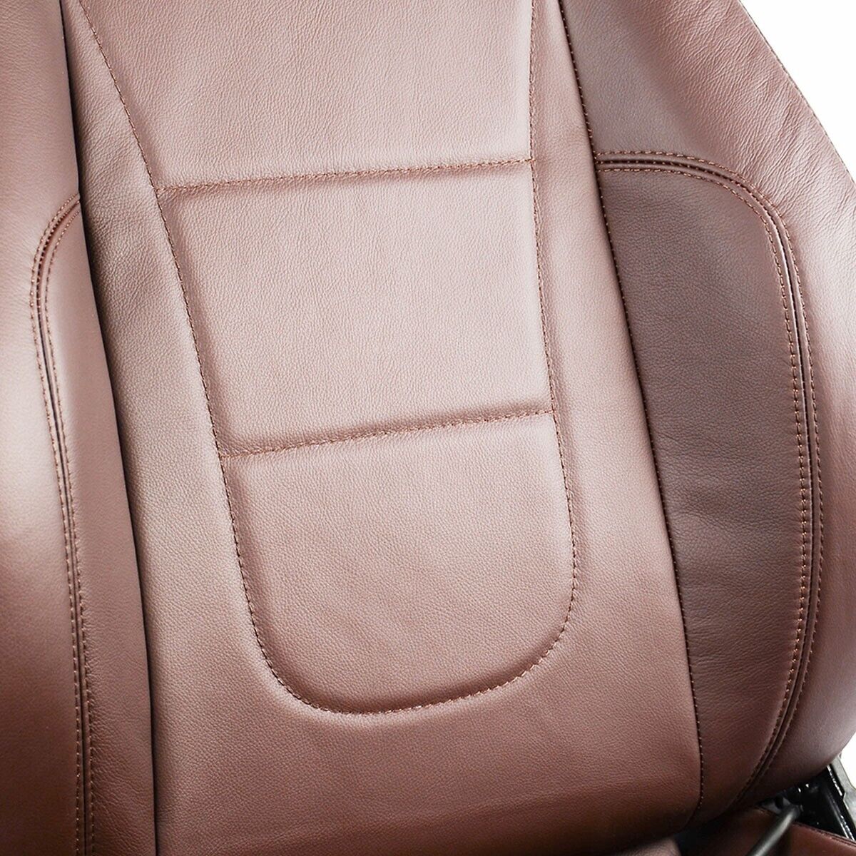 SAAS Trax 4X4 Seats (2) With Rails Premium Brown Leather ADR Compliant