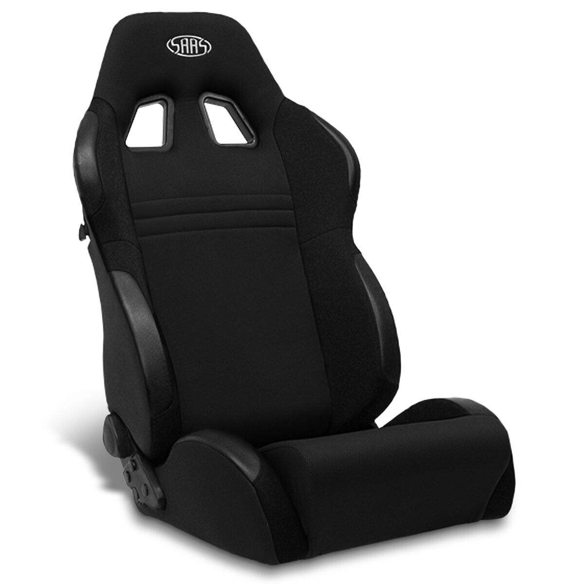 SAAS Vortek Seat (1) With Sliders Dual Recline Black ADR Compliant