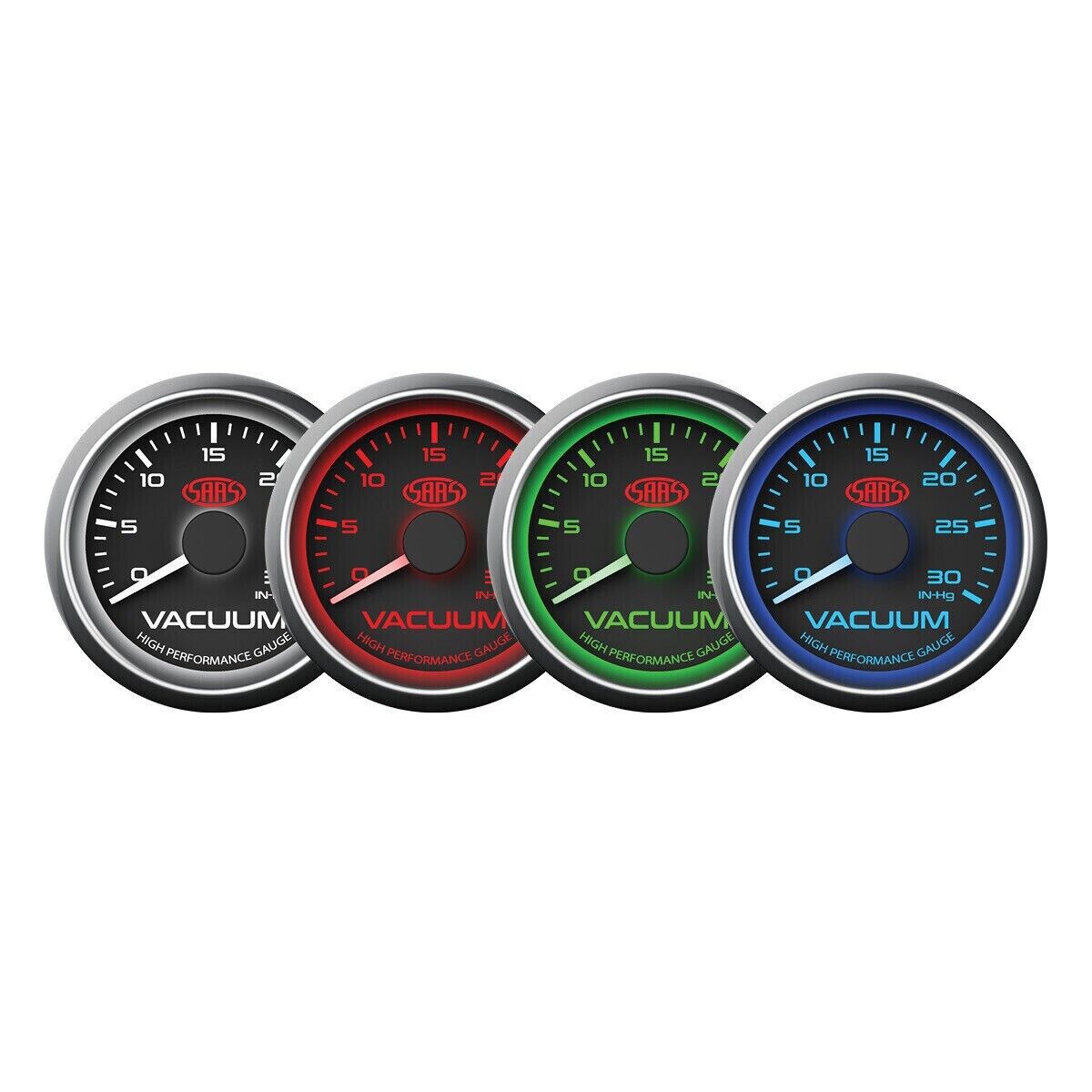 SAAS Gauge Dash Pod & Volts & Vacuum Gauges for BA BF Falcon XR6 XR8 GT F6 GTP