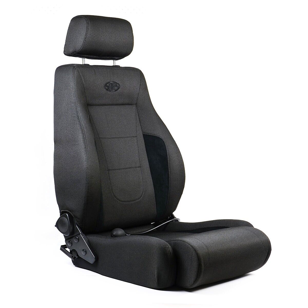 SAAS Trax 4X4 Seat (1) With Rails Black Cloth ADR Compliant