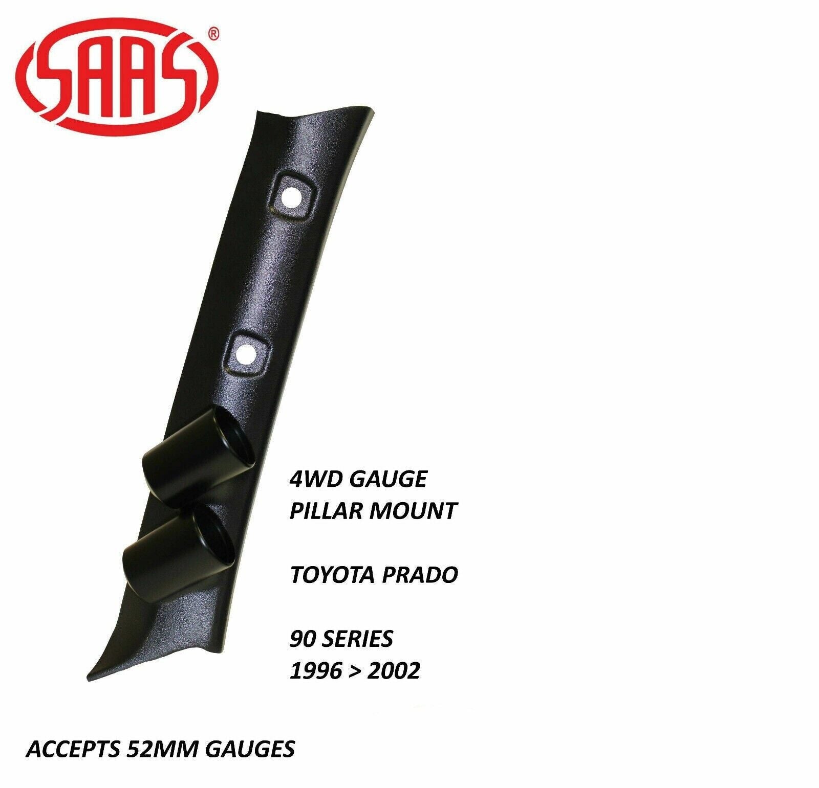 SAAS Pillar Pod Gauge Package for Toyota Prado 90 Series 96>02 Boost & EGT Gauge