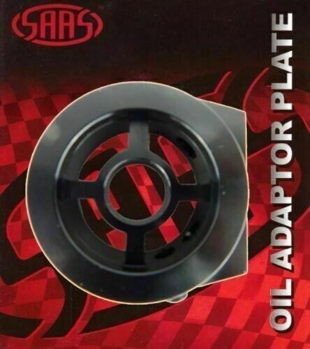 SAAS Black Oil Adapter / Sandwich Plate for Oil Pressure Gauge