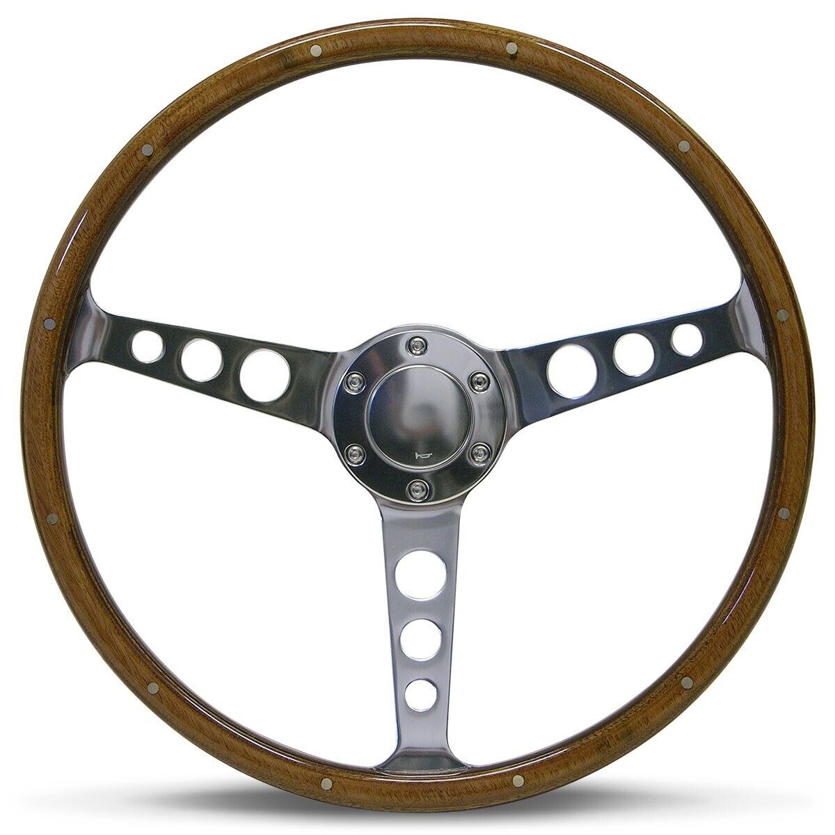 SAAS Classic Wood 380mm Steering Wheel & Hub Adapter For Holden HJ 1971-1980