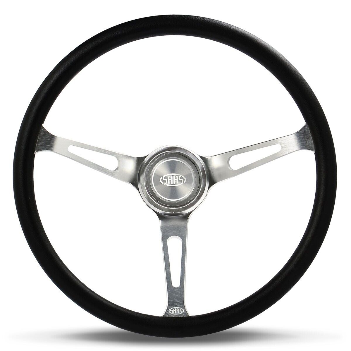 SAAS Deep Dish Steering Wheel Kit Including Deep Dish Horn Button Poly 15"