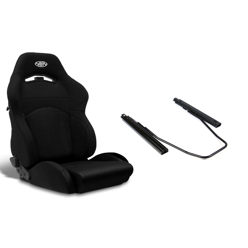 SAAS GT Seat (1) With Rails Dual Recline Black/Black ADR Compliant