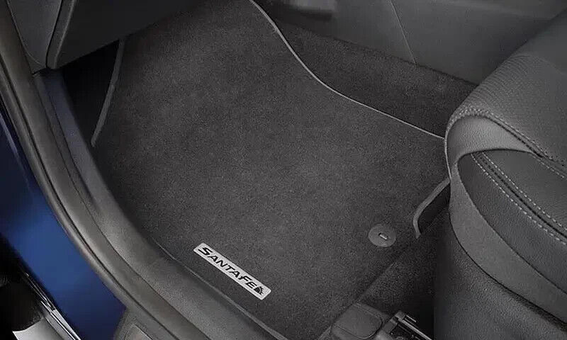 Genuine Hyundai Santa Fe TM Tailored Carpet Floor Mats Black 2020-Onwards