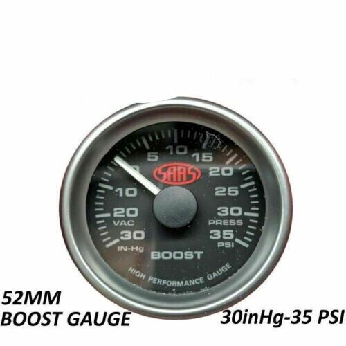 SAAS Pillar Pod Gauge Kit for Subaru WRX 93>2000 Turbo Boost/Oil Pressure Black