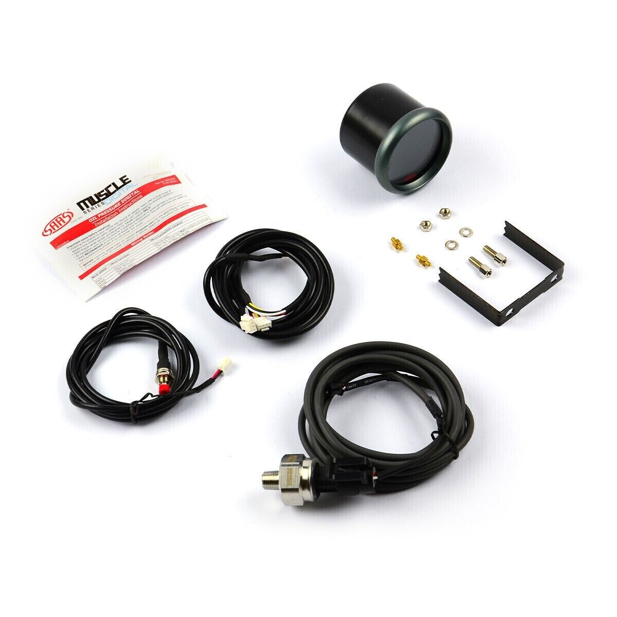 SAAS Muscle Digital Series Water Temp 20-120Deg Oil Pressure 150 psi Gauge 52mm