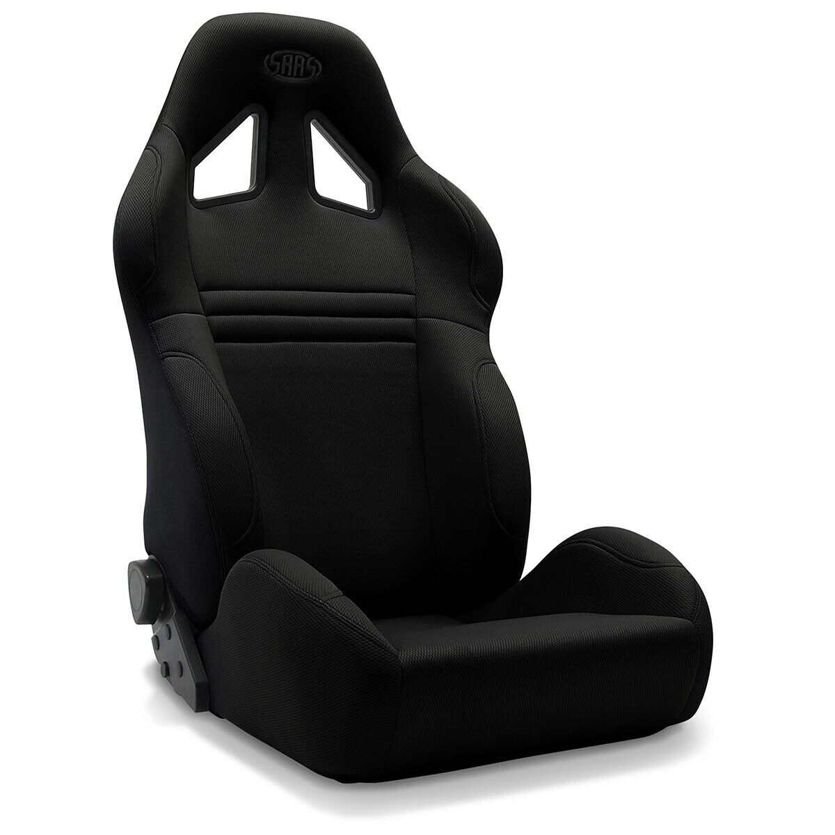 SAAS Kombat Seats (2) With Sliders Dual Recline Black ADR Compliant