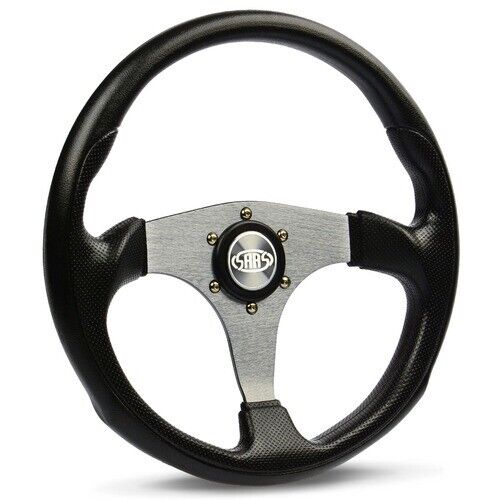 SAAS Steering Wheel Poly 350mm ADR Octane Titanium Spoke