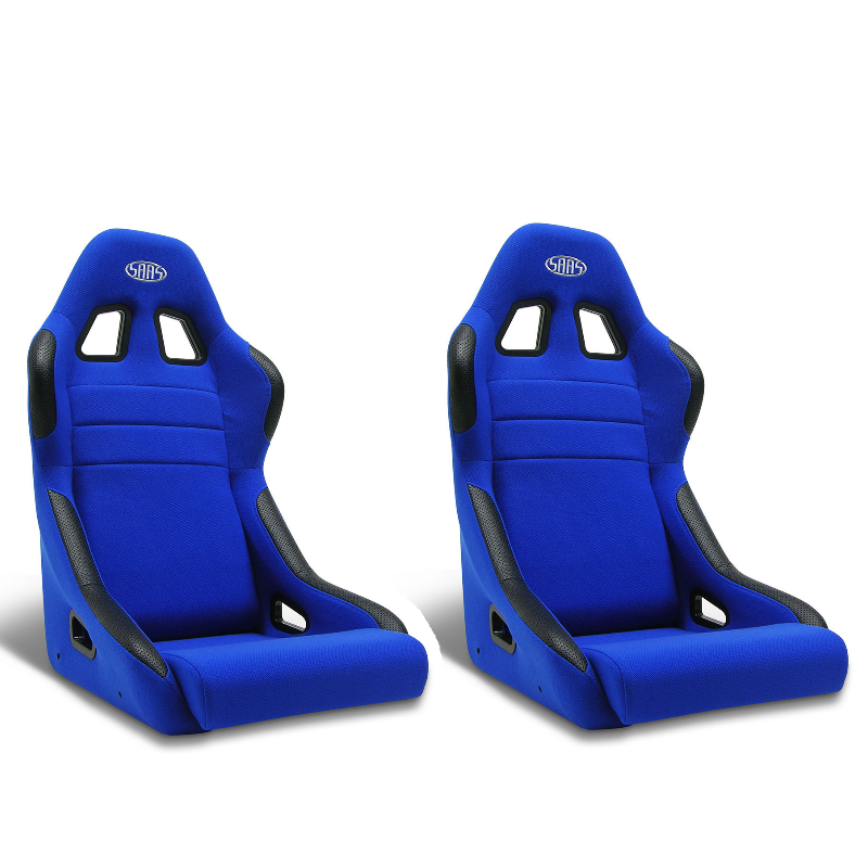 SAAS Universal Seats (2) Fixed Back Mach II Blue ADR Compliant