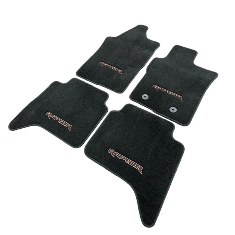 Genuine Ford Next-Gen Ranger Raptor Premium Carpet Mat Set Front & Rear 22-23