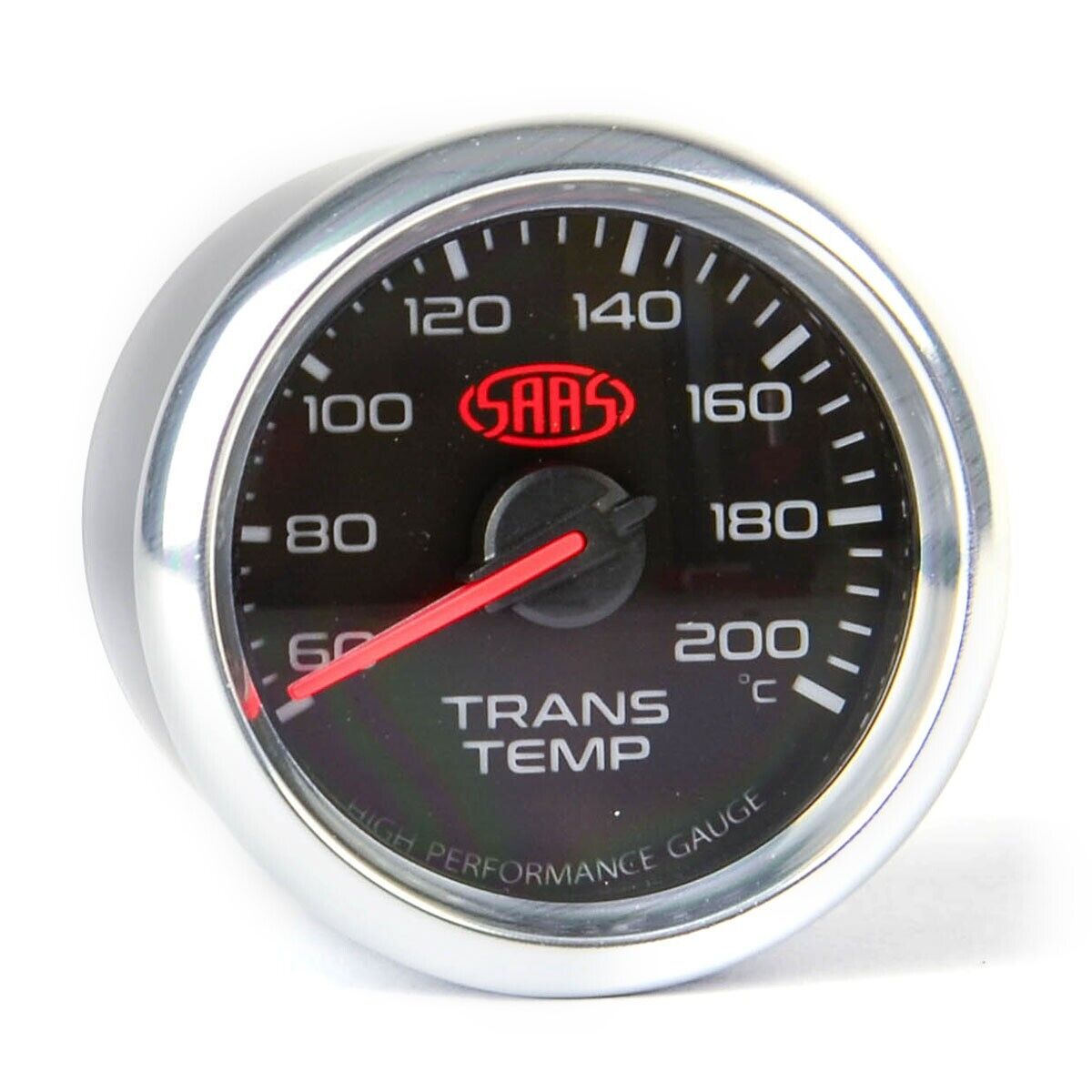 SAAS Trans Temp Gauge 60°-200° 52mm Black Muscle Series 3