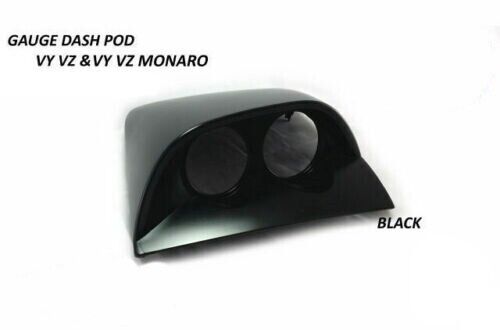 SAAS Gauge Dash Pod / Holder for HSV Holden Monaro VY VZ 52mm Gauges Black