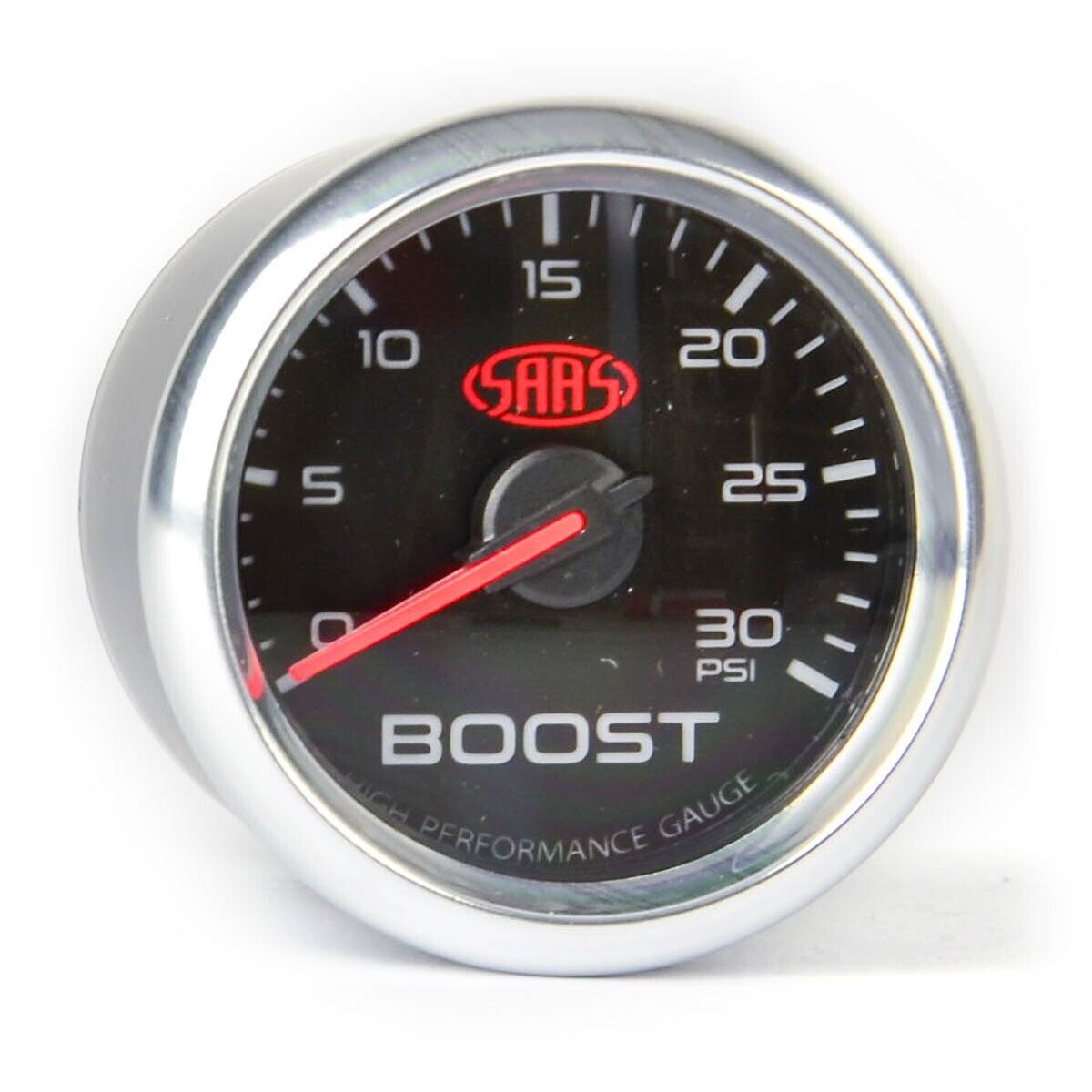 SAAS Boost Gauge Diesel 0-30 psi 52mm Black Muscle Series 3