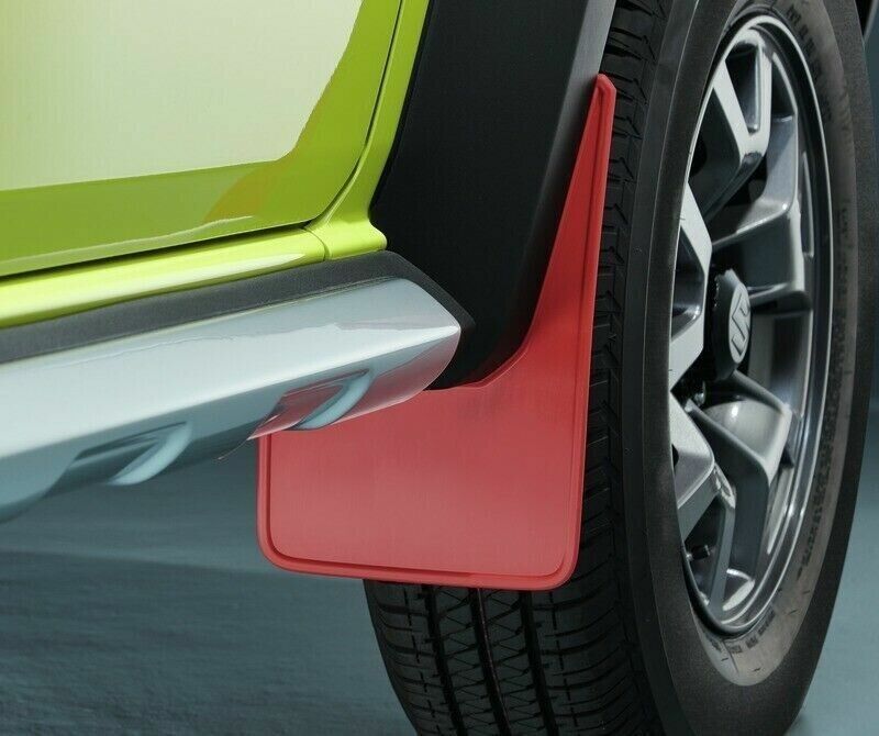 Genuine Suzuki Jimny 3 & 5 Door Mud Flap Set Front & Rear (Red) 2019 - Onwards