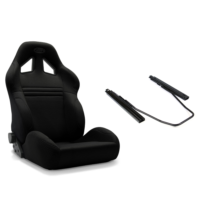 SAAS Kombat Seat (1) With Rails Dual Recline Black ADR Compliant