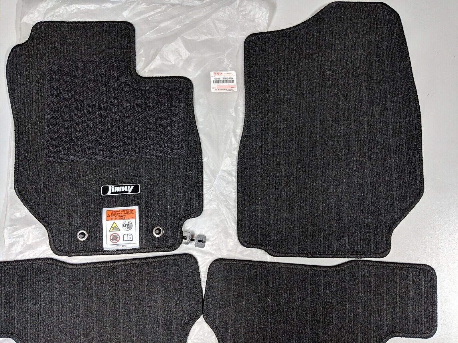 Genuine Suzuki Jimny 3 Door Carpet Floor Mats Set of 4 Manual Only 2019-Onwards