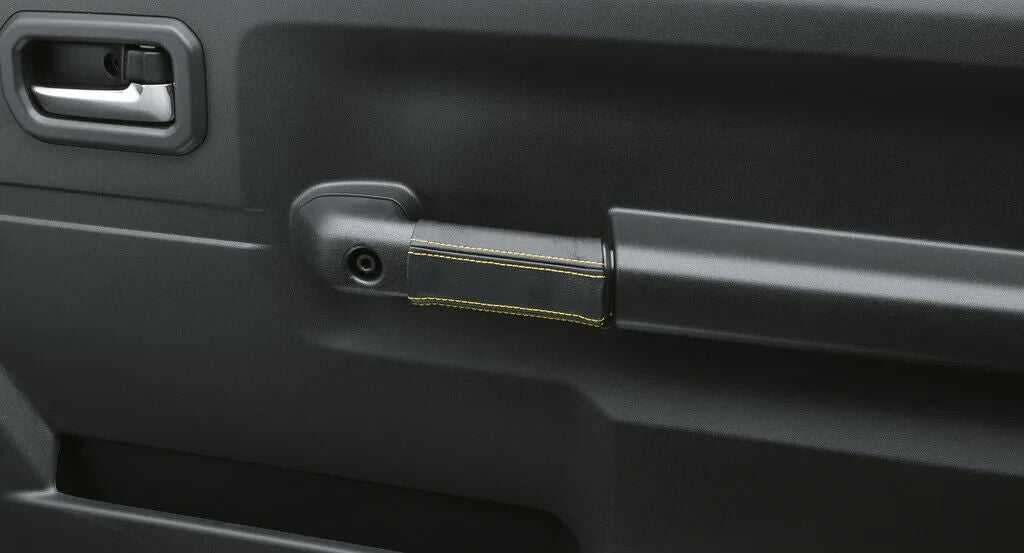 Genuine Suzuki Jimny Front Black Leather Door Grip Cover Set
