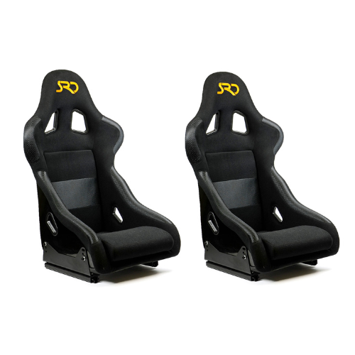 SAAS Universal SRD Seats (2) With Sliders SR4 Race Fixed Back